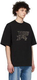 We11done Black Cotton T-Shirt