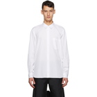 Comme des Garcons Homme Plus White Cotton Broadcloth Shirt