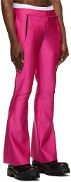 Jean Paul Gaultier SSENSE Exclusive Pink Les Marins Bonded Jersey Trousers
