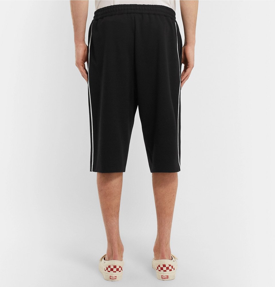 McQ Alexander McQueen - Wide-Leg Striped Woven Shorts - Men - Black