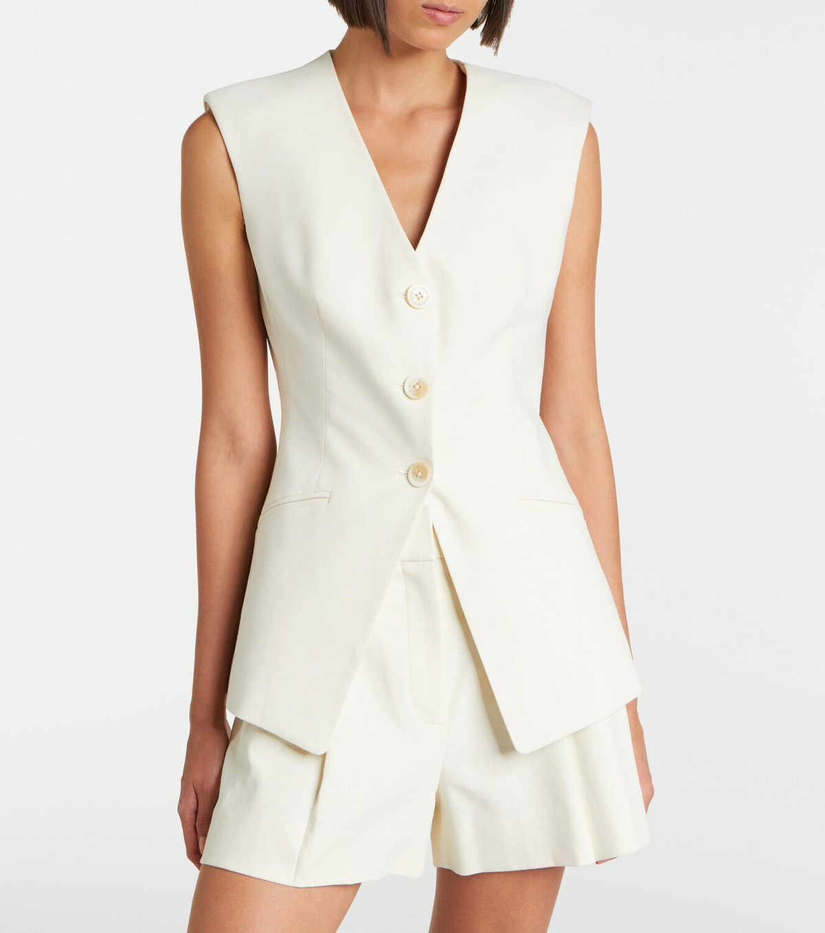 Veronica Beard Gillson cotton-blend twill vest