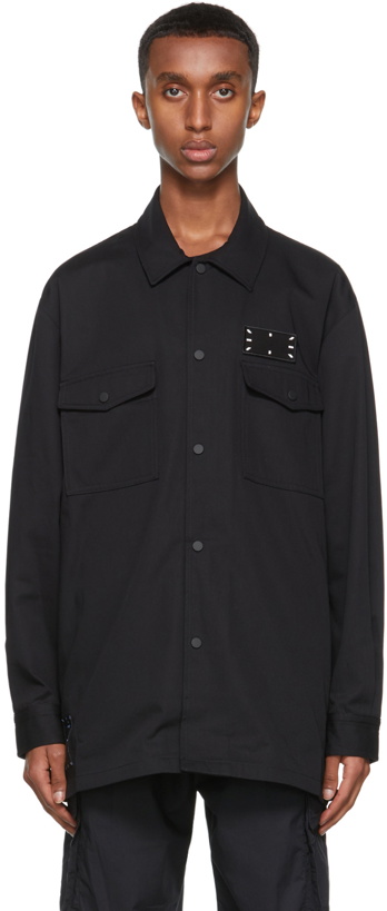 Photo: MCQ Black Twill Overshirt Jacket