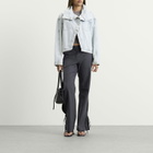 Won Hundred Women's Baggy String Trousers in Dark Grey Melange