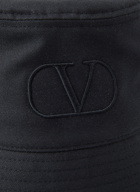 Logo Bucket Hat in Black