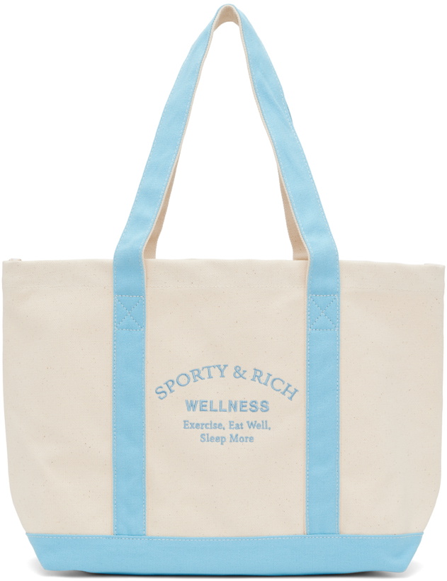 Photo: Sporty & Rich White & Blue Wellness Studio Tote