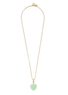 Crystal Haze Jelly Heart 18kt Gold-plated Necklace - Green - One Size
