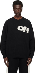 Off-White Black Shared Logo Knit Sweater