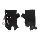 mastermind JAPAN Black C2H4 Edition Distressed Rivet Chain Gloves