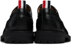 Thom Browne Black Pebble Grain Leather Longwing Brogues