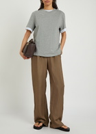 Rohe Crew-neck Cotton T-shirt Grey