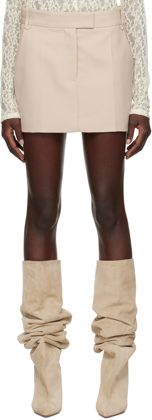 CAMILLA AND MARC Beige Rhett Miniskirt