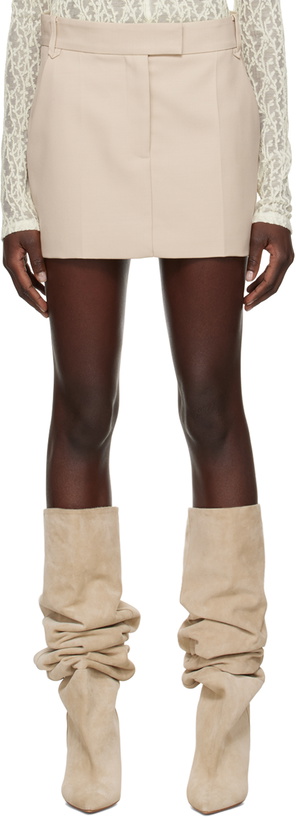 Photo: CAMILLA AND MARC Beige Rhett Miniskirt