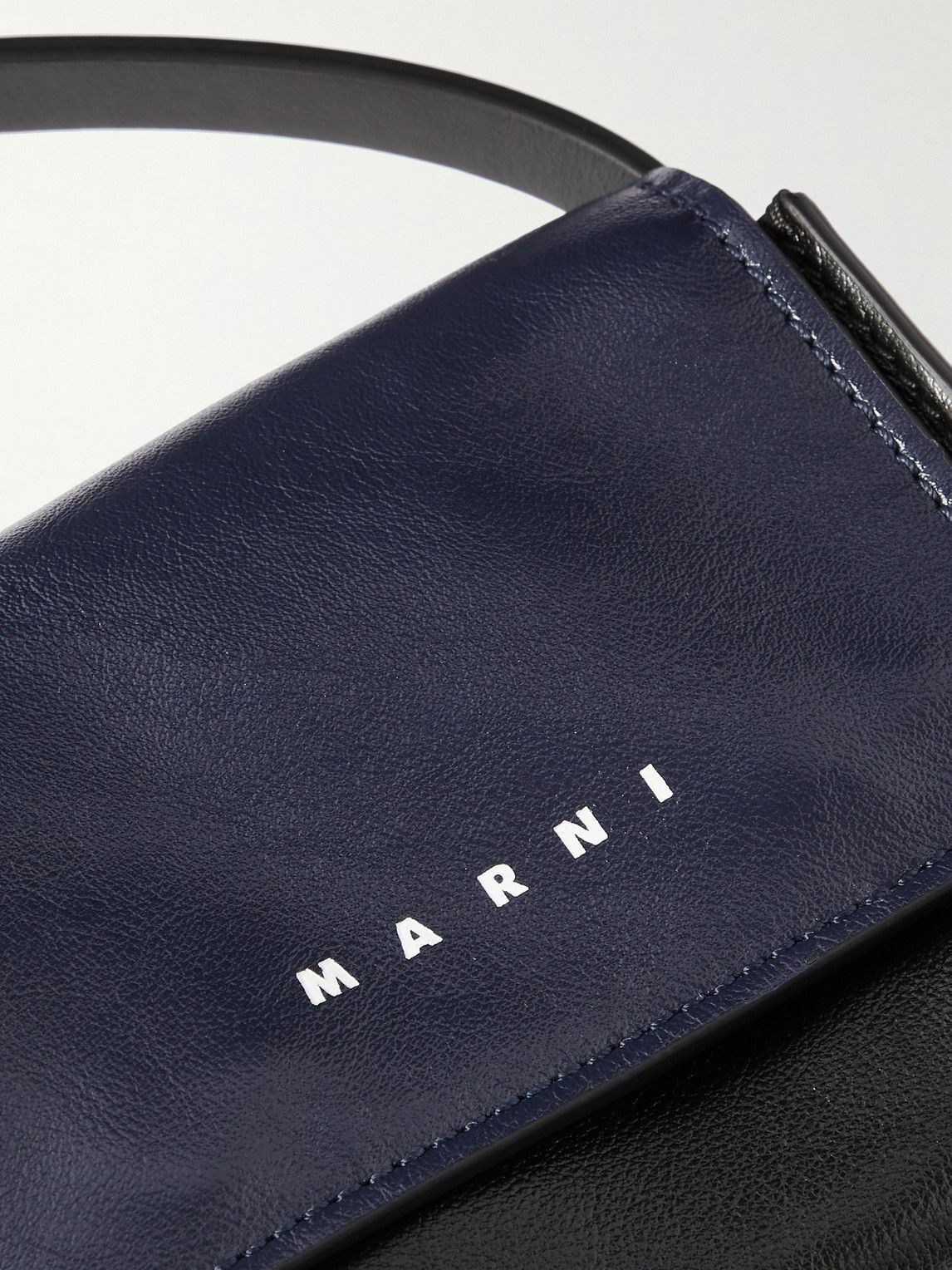 Marni ColourBlock Leather Messenger Bag Marni
