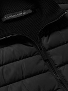 Canada Goose - HyBridge Slim-Fit Merino Wool and Quilted Nylon Down Gilet - Black