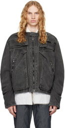 CARNET-ARCHIVE Gray Mass Denim Jacket