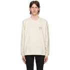 Nudie Jeans Off-White Logo Bodie Long Sleeve T-Shirt