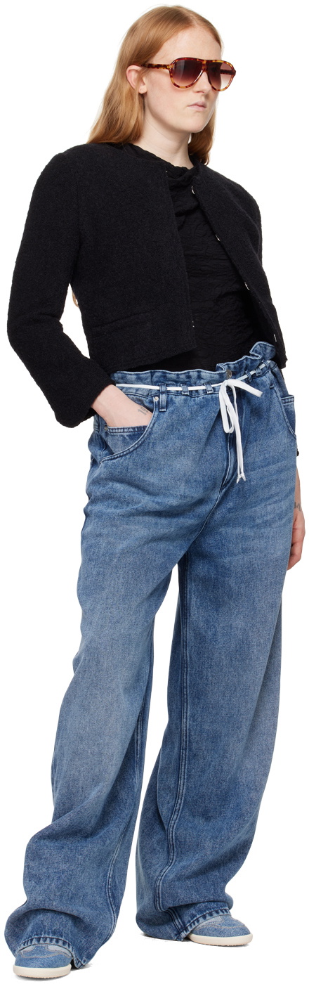 Isabel Marant Blue Bekett Denim Sneakers