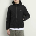 POSTAL Men's Discovery Shell Hooded Jacket in Black