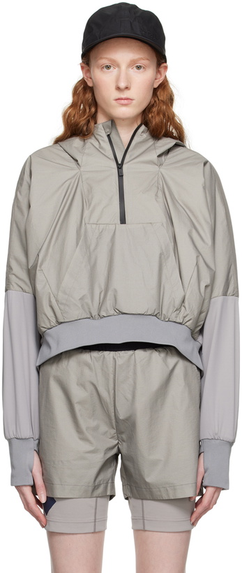 Photo: Templa Gray Paneled Hoodie