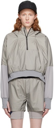 Templa Gray Paneled Hoodie
