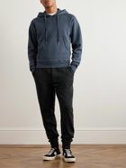 TOM FORD - Garment-Dyed Cotton-Jersey Hoodie - Blue