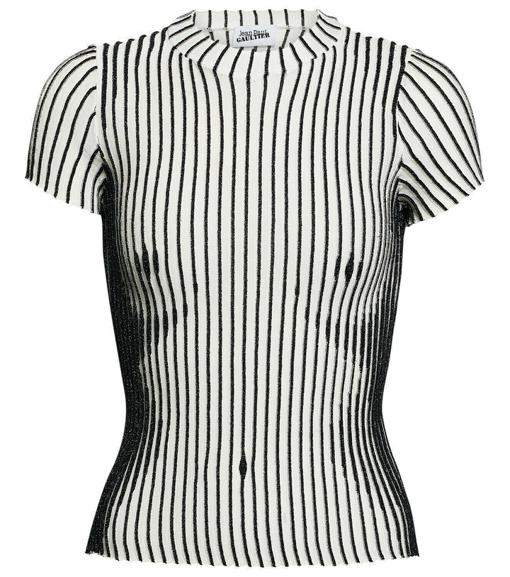 Photo: Jean Paul Gaultier Lurex striped top