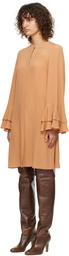 Chloé Pink Tiered Sleeve Minidress