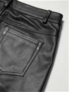 MANAAKI - Tahi Flared Leather Pants - Black