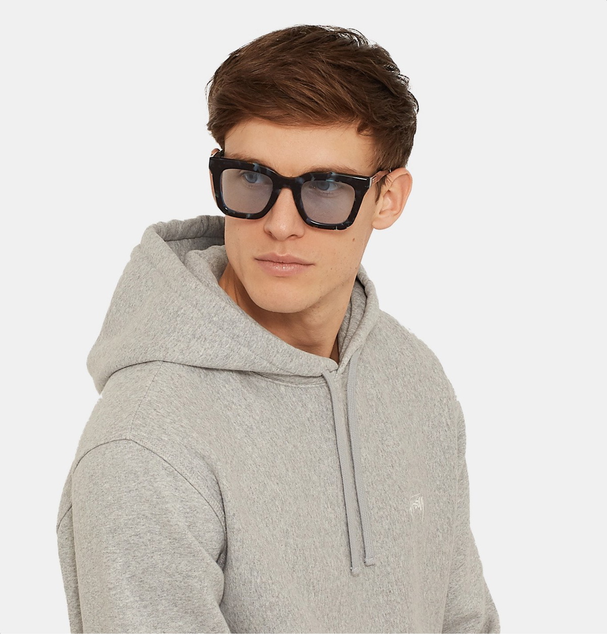 Native Sons - Sacai Cornell Square-Frame Acetate Glasses With Clip