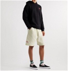 MCQ - Appliquéd Embroidered Loopback Cotton-Jersey Shorts - Neutrals