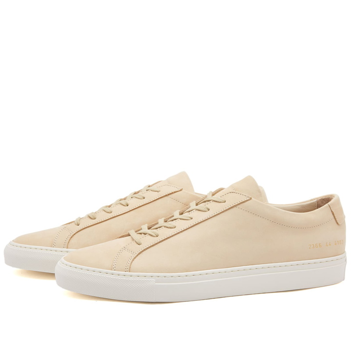 Photo: Common Projects Men's Original Achilles Low Nubuck Sneakers in Off White