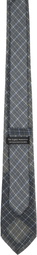 OUR LEGACY Blue Check Tie