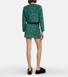 Marine Serre - Jacquard cropped cotton jacket