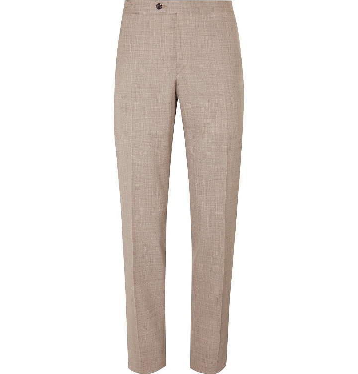 Photo: Thom Sweeney - Slim-Fit Tapered Wool Suit Trousers - Neutrals