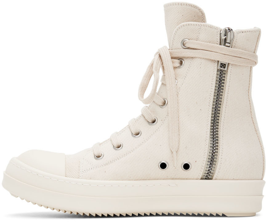Rick Owens Drkshdw Off-White Denim Strobe Sneakers Rick Rick Owens Drkshdw Off-White Denim Strobe Sneakers Rick