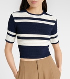 Ralph Lauren Collection Knitted striped crop top