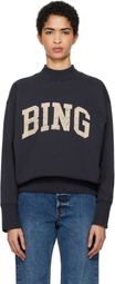 ANINE BING Navy Bradie 'Bing' Sweatshirt