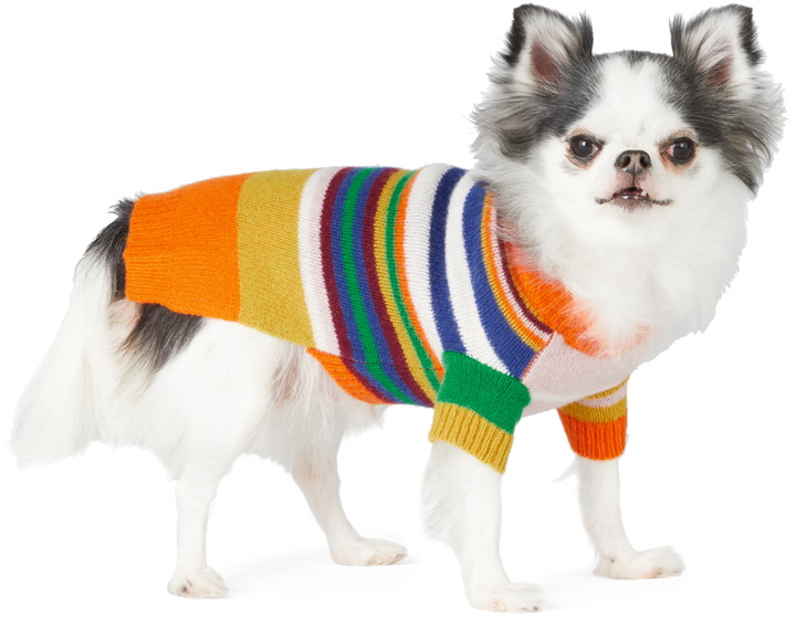 Photo: Ware of the Dog Multicolor Striped Sweater