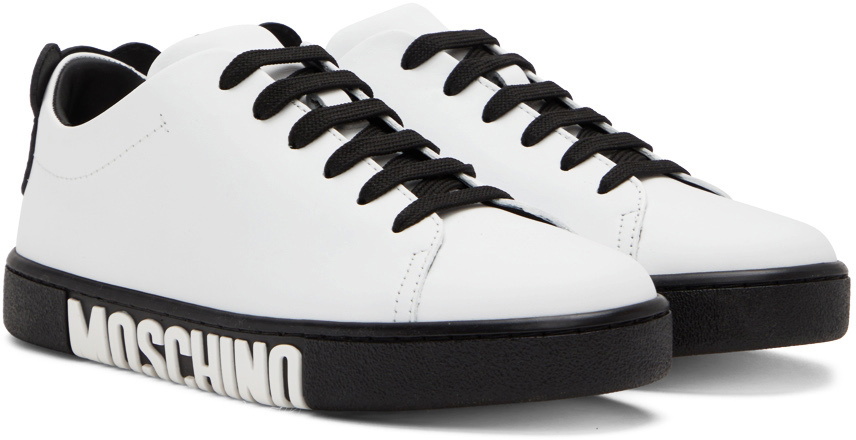 Moschino White Teddy Sneakers Moschino