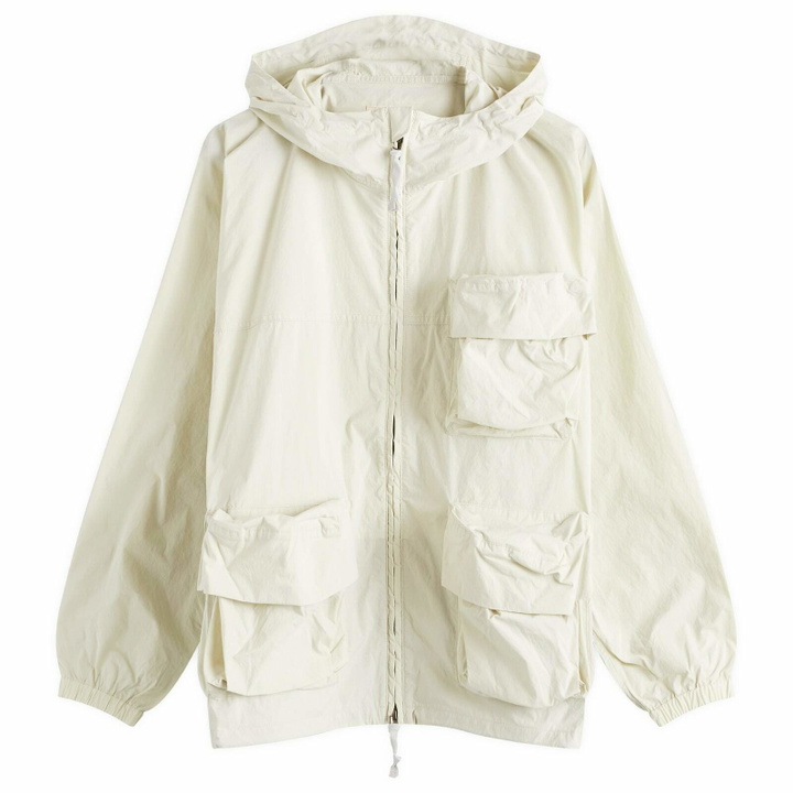 Photo: Snow Peak Men's Indigo C/N Parka Jacket in Ivory