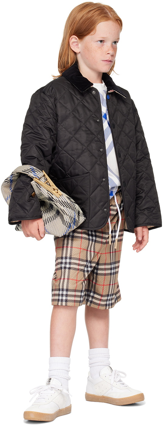 Burberry Kids Black Quilted Jacket