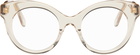 LOEWE Beige Curvy Glasses