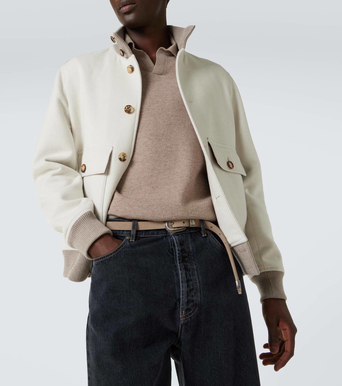 Brunello Cucinelli Cashmere polo sweater