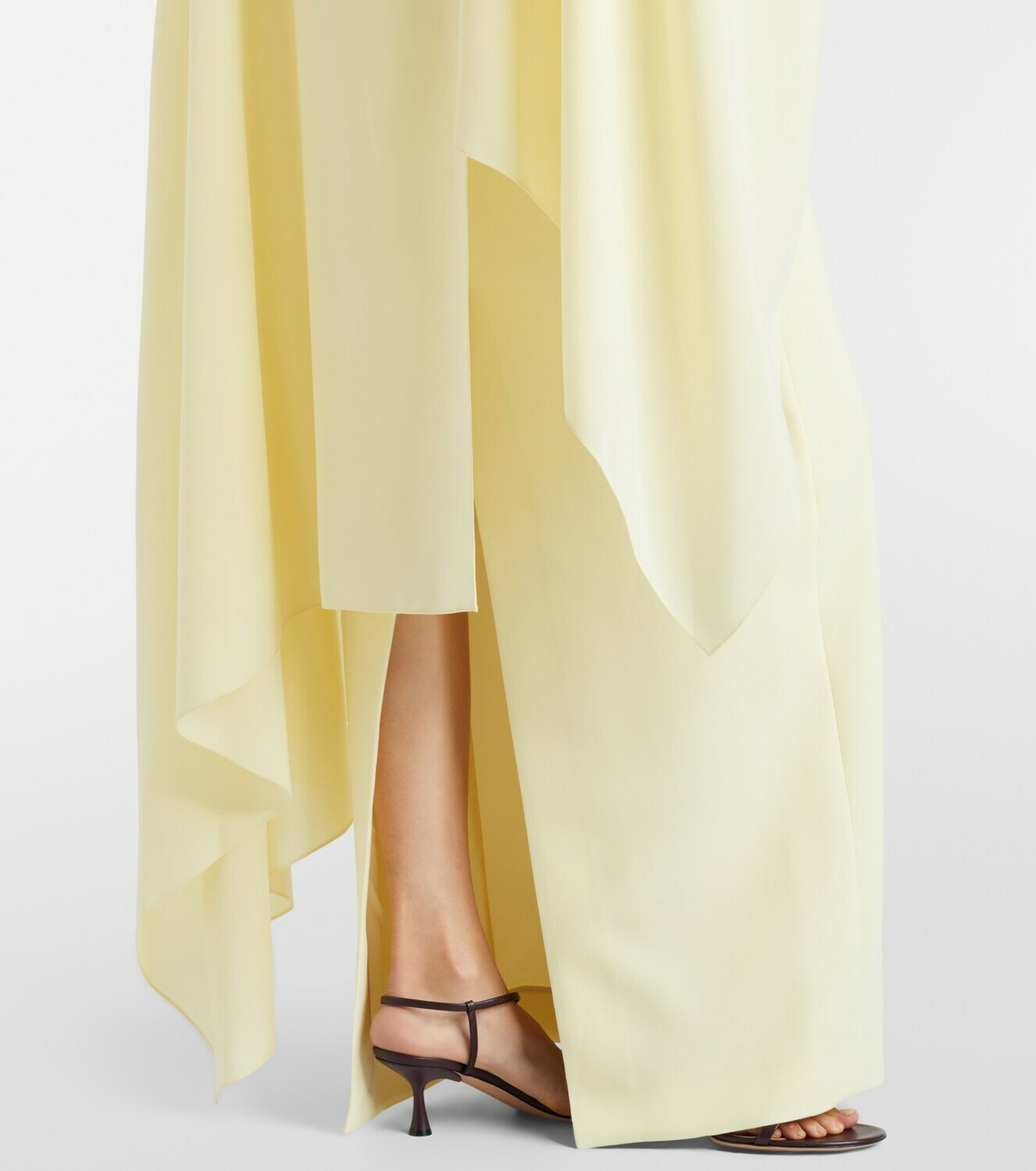 Roksanda Demetria asymmetric crêpe gown