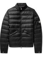 Moncler - Agay Slim-Fit Logo-Appliquéd Quilted Nylon Down Jacket - Black