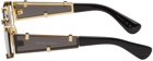 Bottega Veneta Gold Grip Cat-Eye Sunglasses