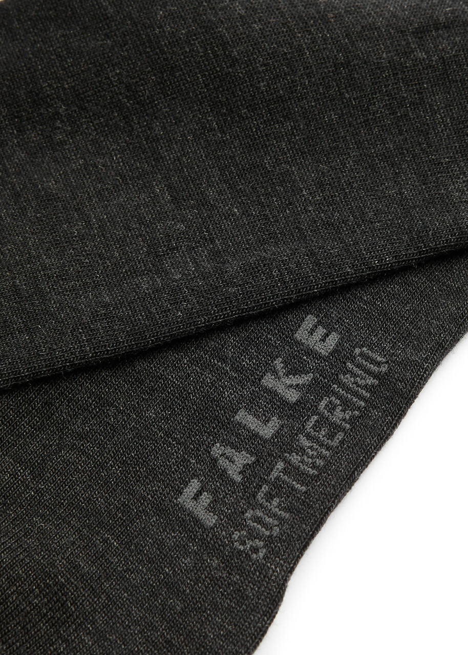 Falke Soft Merino Wool-blend Socks Anthracite 39-40 (IT39 40 / UK6