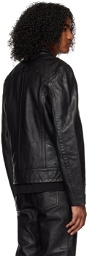 Diesel Black L-Cale Leather Jacket