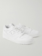 New Balance - 550 Mesh-Trimmed Leather Sneakers - White