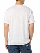 MC2 Saint Barth Man Linen Jersey T-shirt Ecstasea With Portofino Placed Print And Embroidered Pocket
